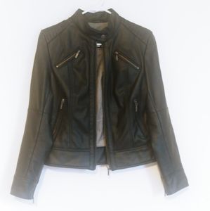 Black Vegan Leather Jacket